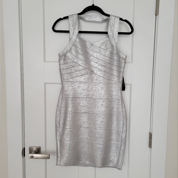 VENUS Dresses & Skirts - Venus Metallic Bandage Bodycon Dress